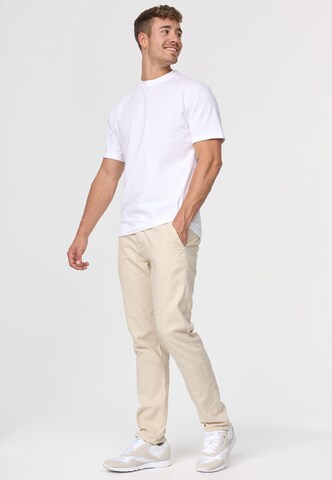 Coupe slim Pantalon chino 'Bryne' INDICODE JEANS en beige