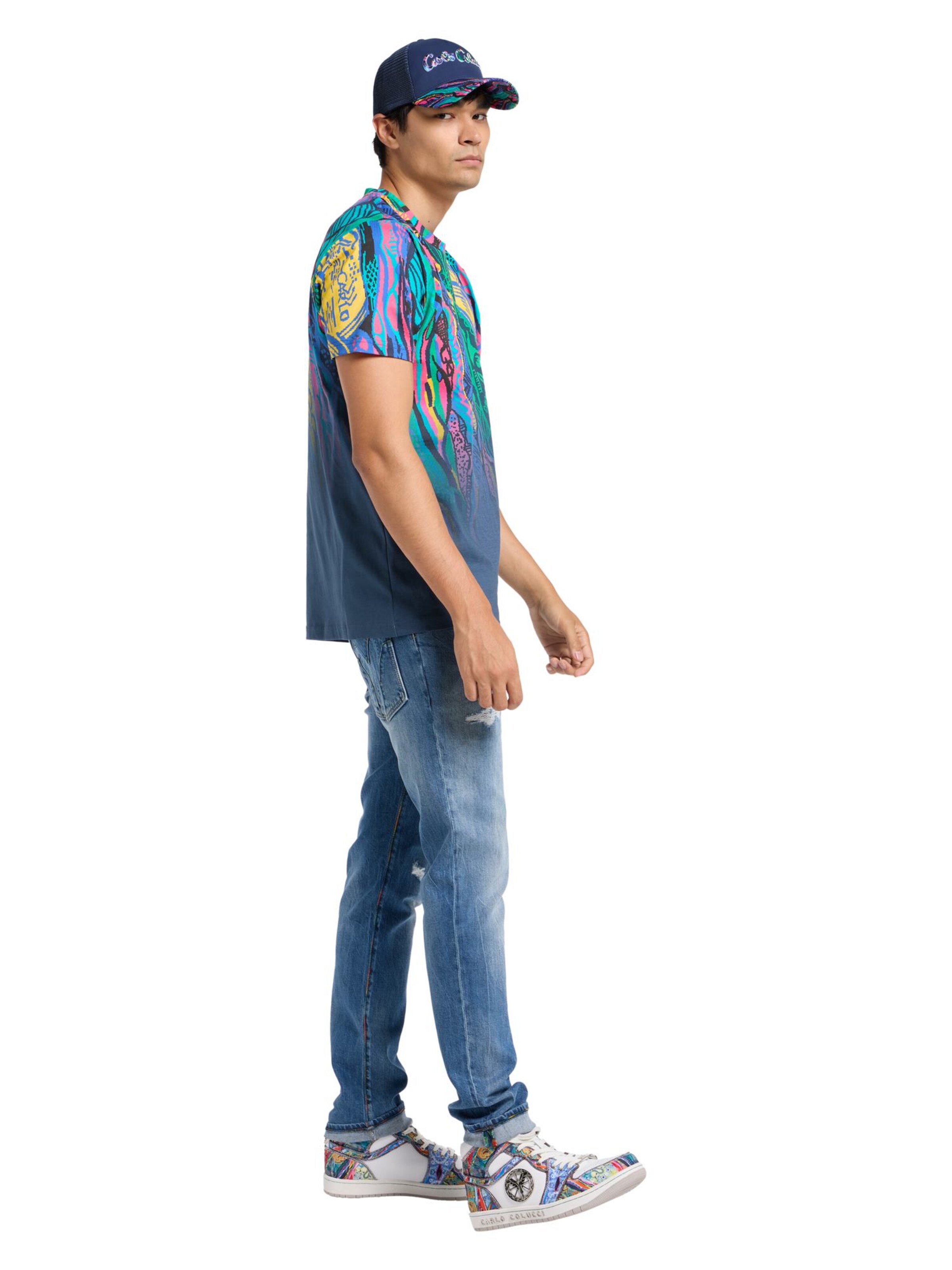 Carlo Colucci Shirt 'Di Piazza' in Blau