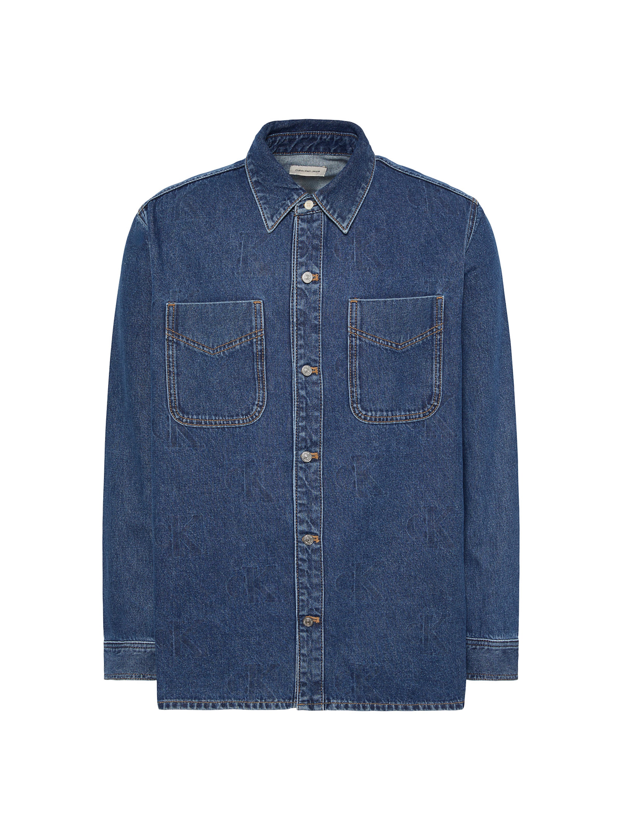 Veste mi-saison Calvin Klein Jeans en bleu : devant