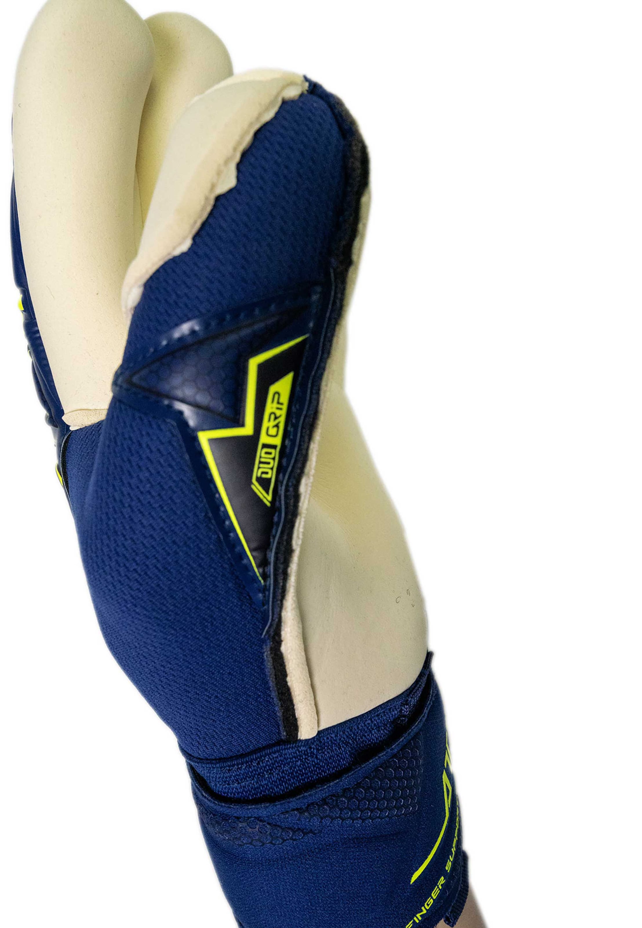 REUSCH Sports gloves 'Attrakt Duo Finger Support' in Blue