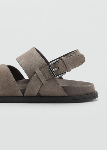 MANGO MAN Sandals 'Biosuede' in Brown