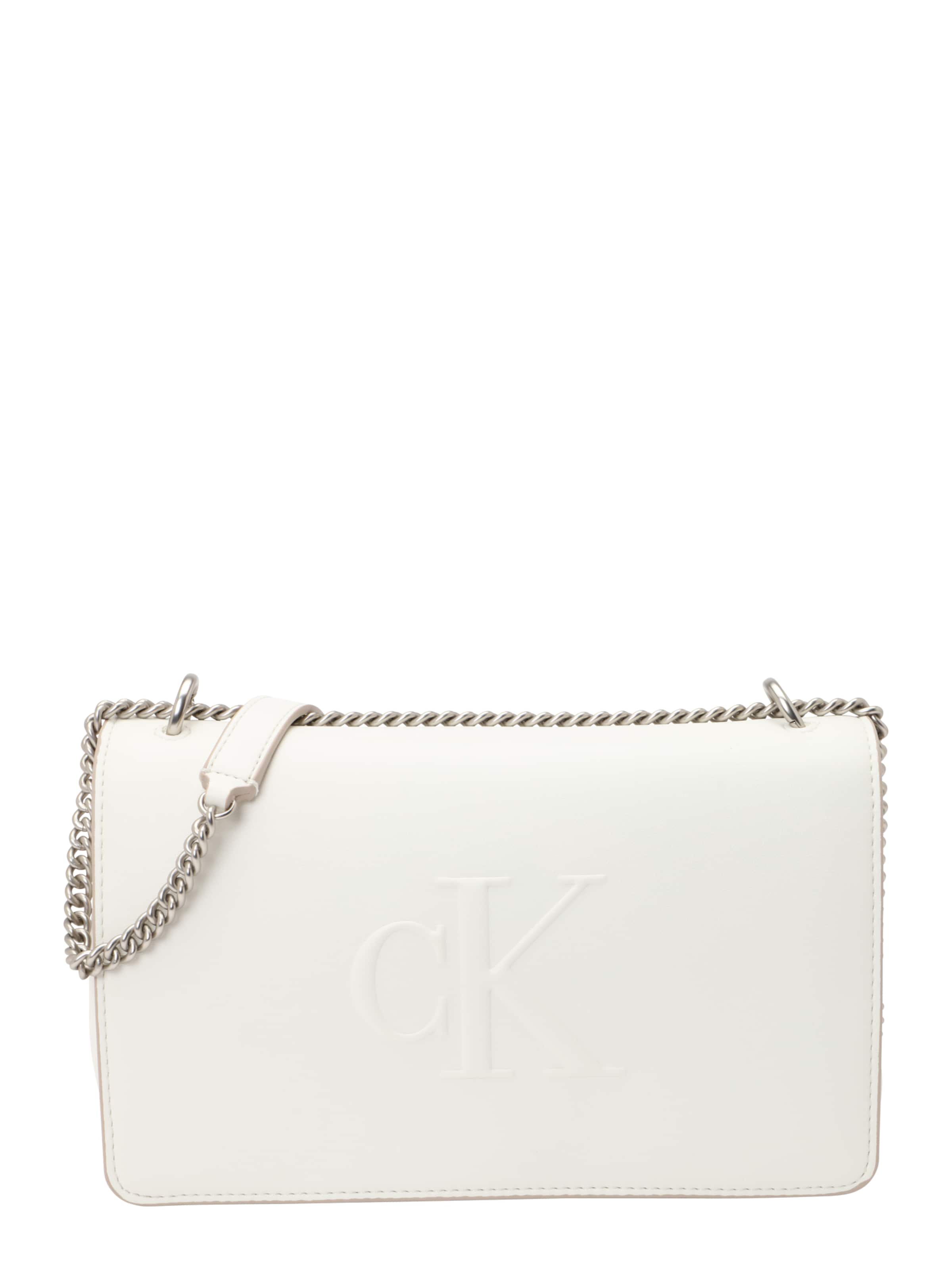 balts Calvin Klein Pleca soma: no priekšpuses