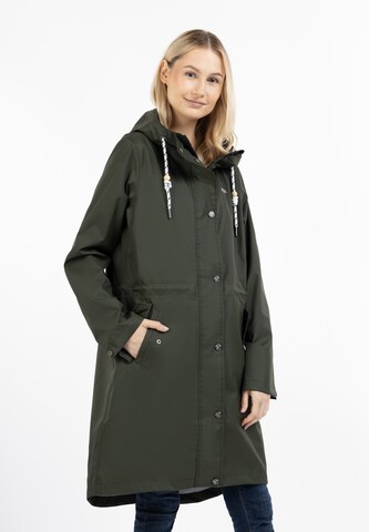 Schmuddelwedda Raincoat in Green: front