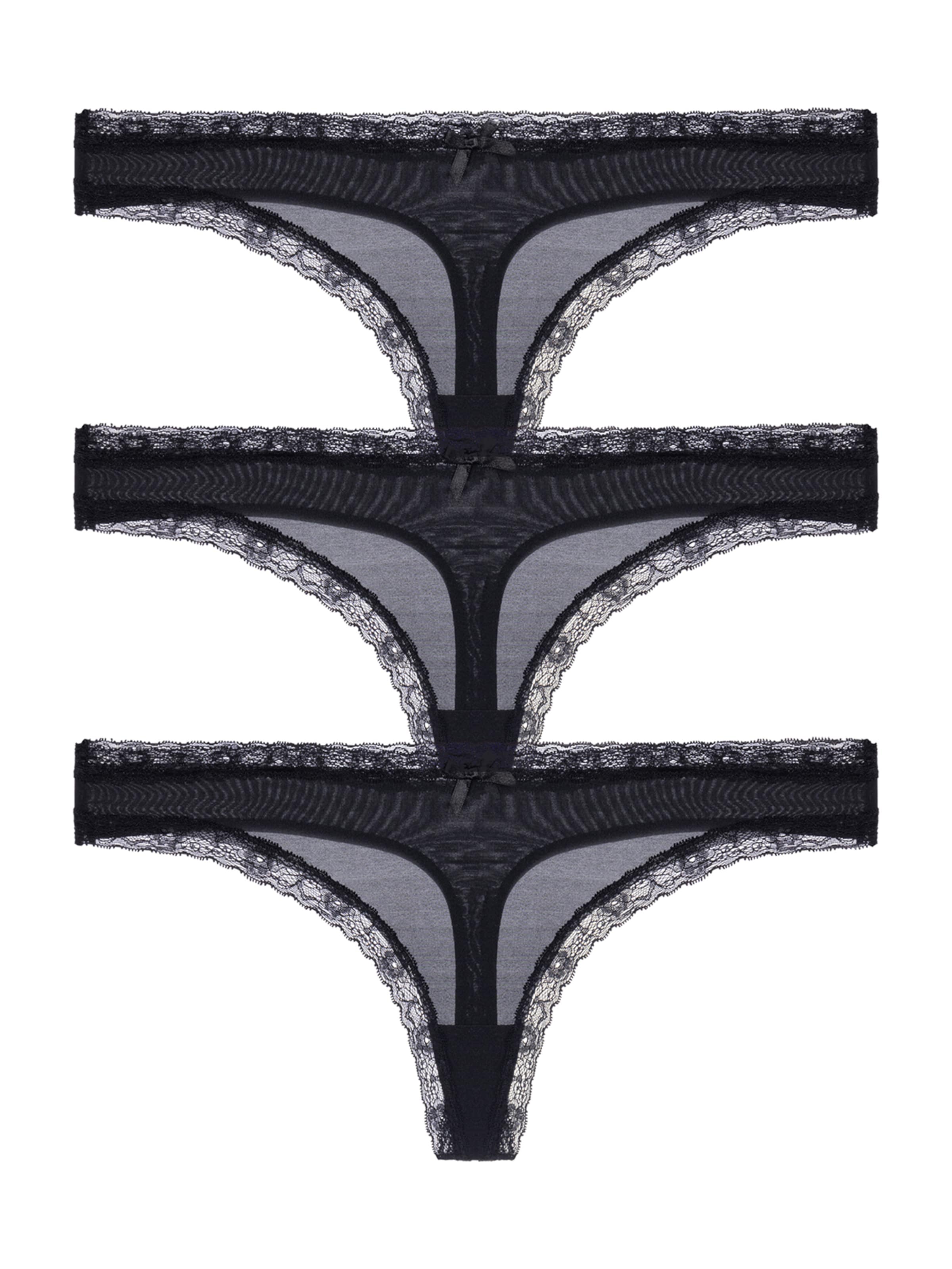 Dorina String in Black: front