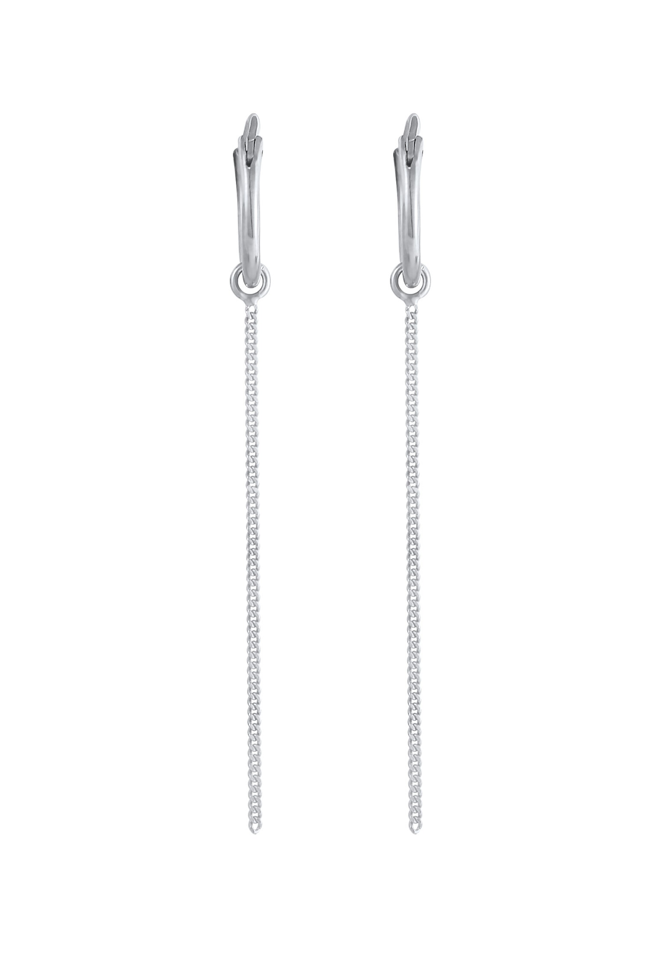ELLI Ohrringe Creole, Ear Chain in Silber