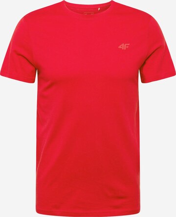 4F Λειτουργικό μπλουζάκι σε κόκκινο: μπροστά
