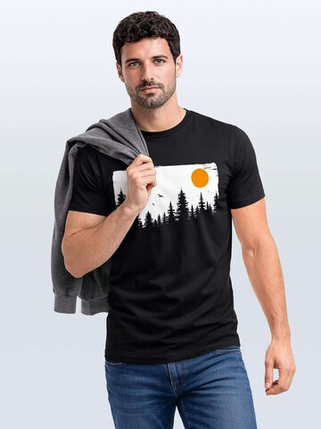 Neverless Shirt 'Forest'‌ in Schwarz