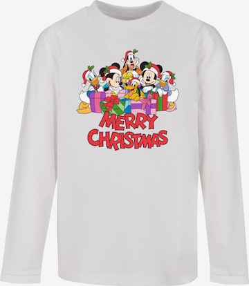 ABSOLUTE CULT Shirt 'Mickey Mouse And Friends - Christmas' in White: front