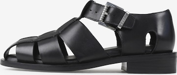BRONX Sandals 'Next-Wagon' in Black: front