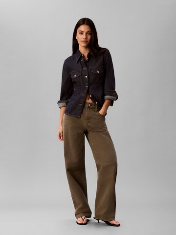 Calvin Klein Jeans Loosefit Jeans in Grün: Vorderseite