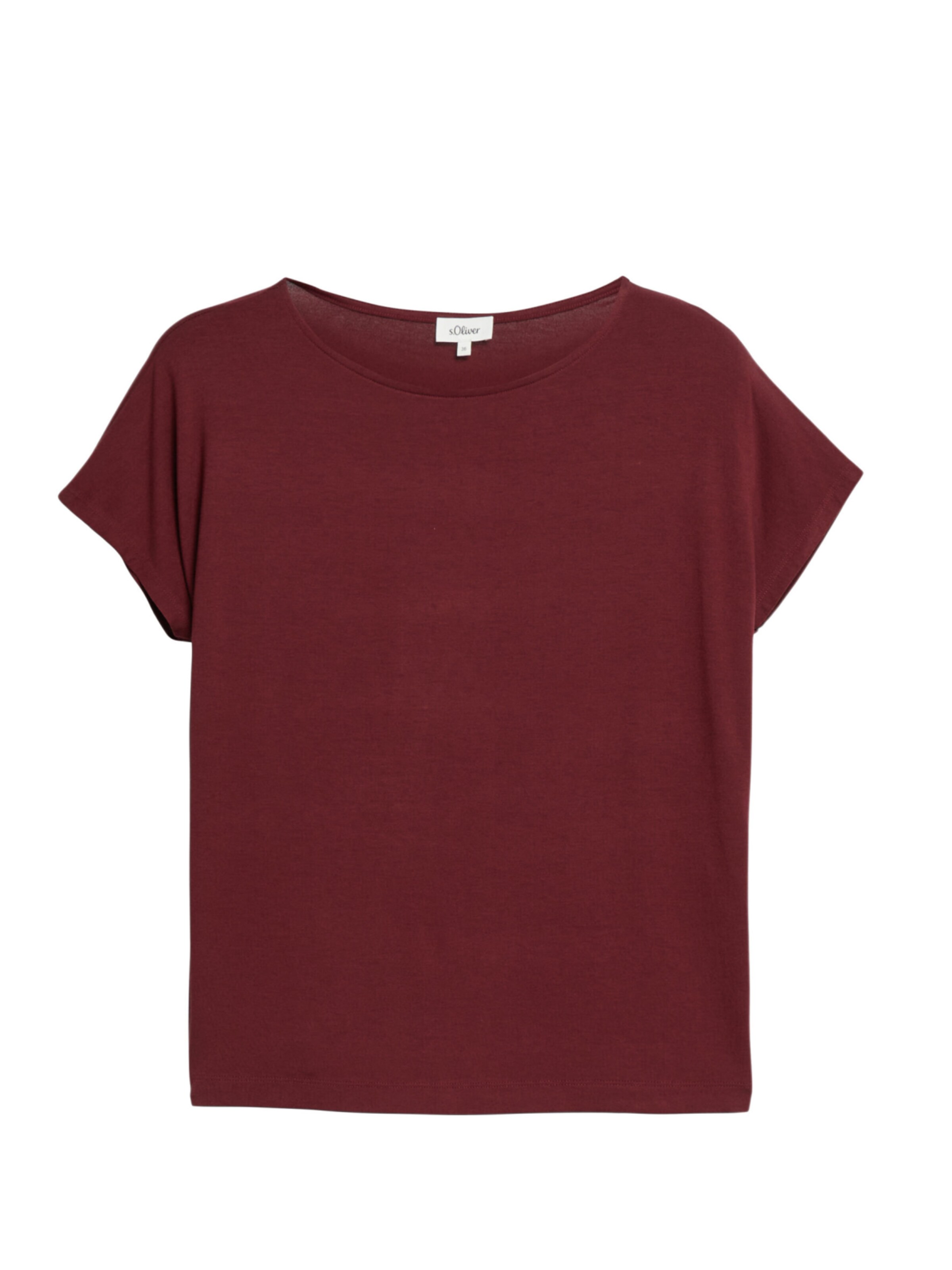 s.Oliver Shirt 's.Oliver - Dames t-shirt' in XXXL in de kleur Rood, Productweergave