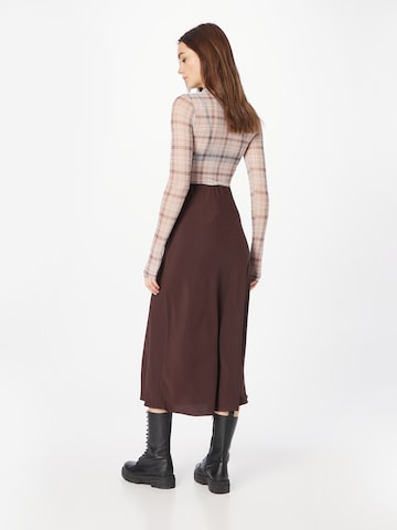 PIECES Skirt 'FRANAN' in Brown