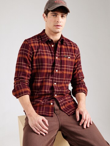 Lee Regular fit Srajca | rjava barva: sprednja stran