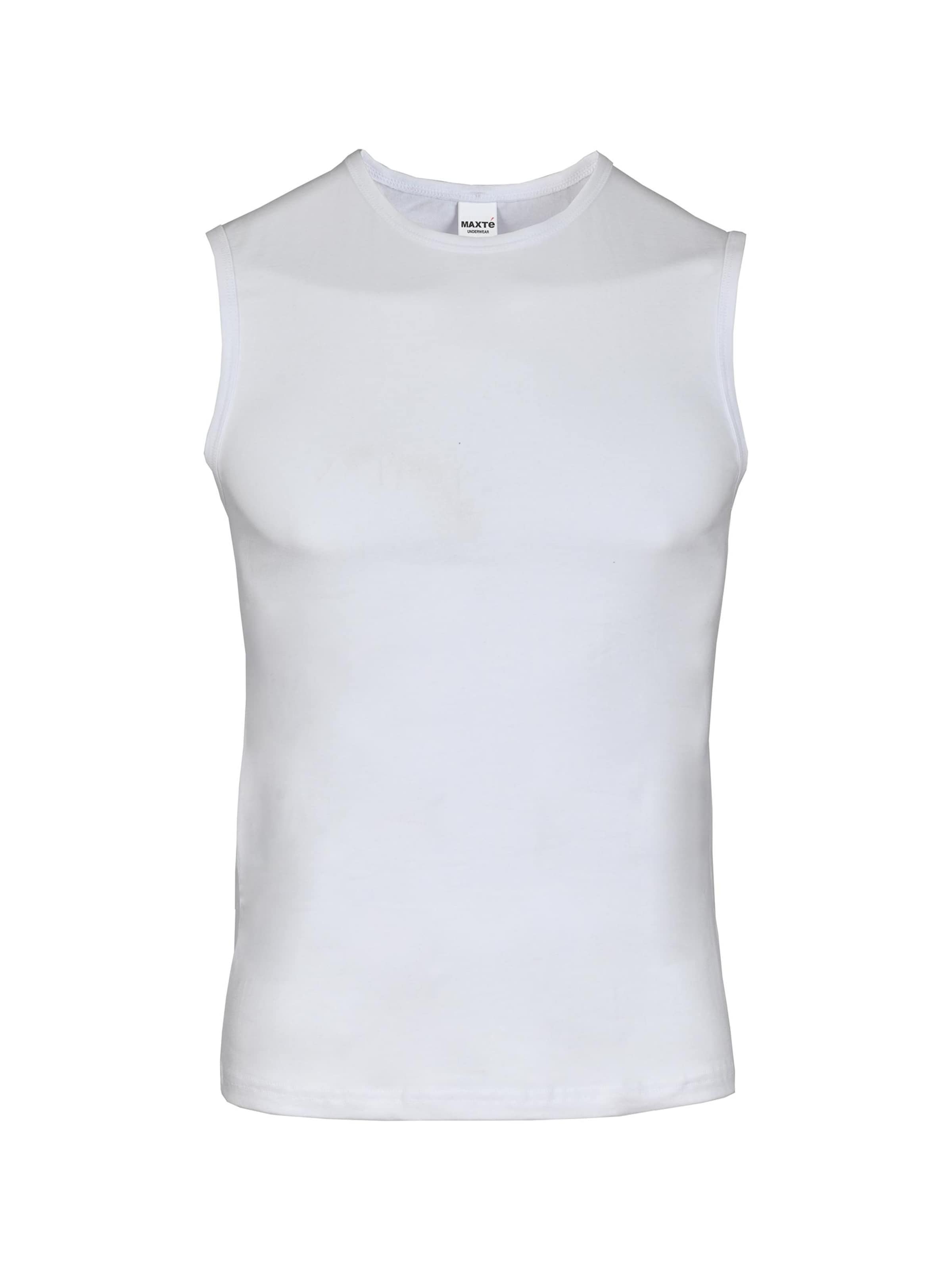 Maxte Undershirt 'BASIC MAX Unterhemd 5er Pack' in White