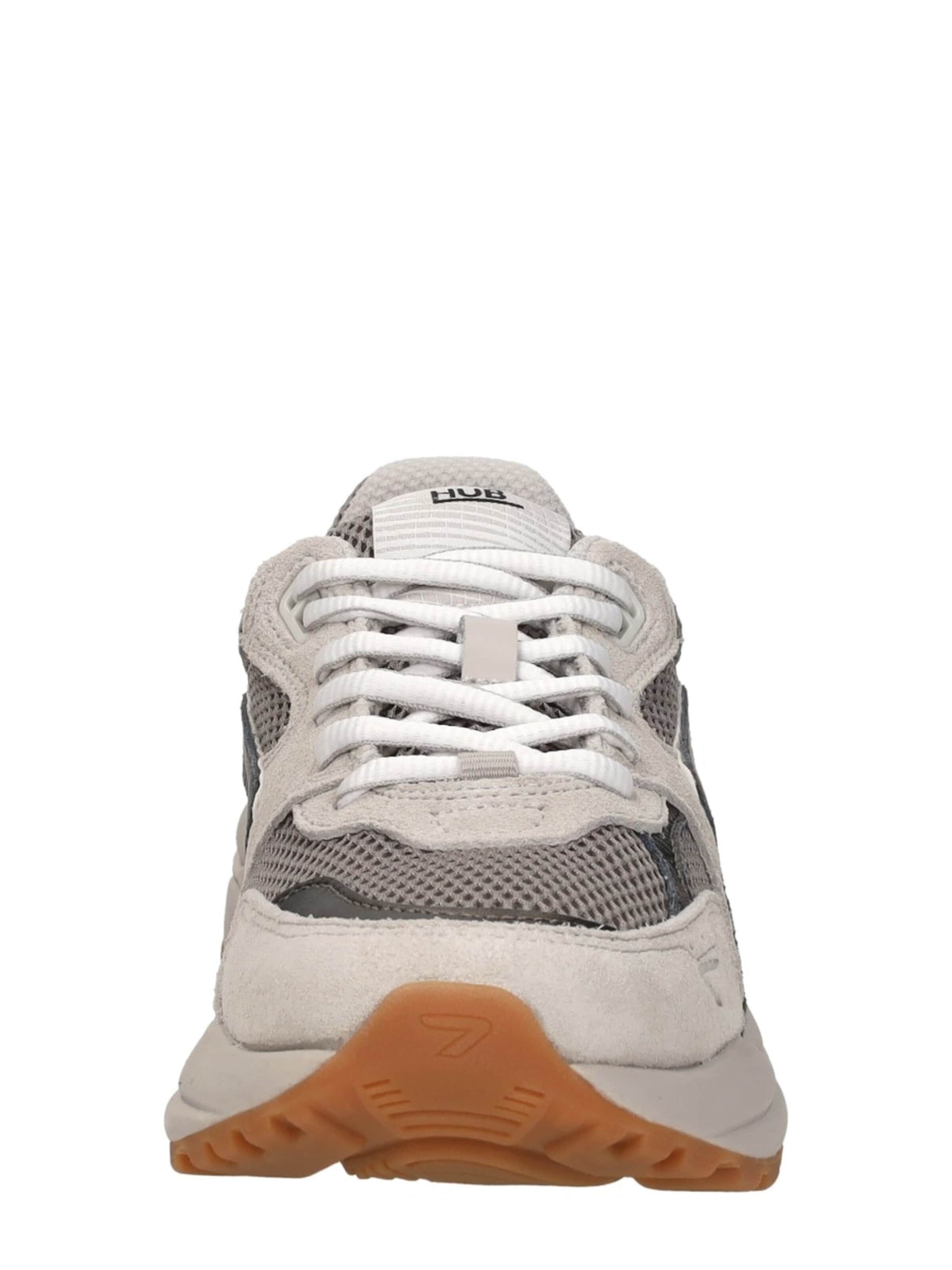 HUB Sneakers laag 'Grid' in Grijs