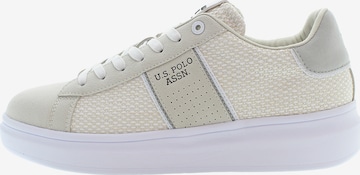 Sneaker bassa 'Caius' di U.S. POLO ASSN. in bianco: frontale