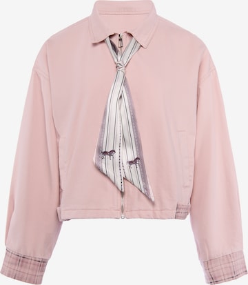 Veste mi-saison Usha en rose : devant