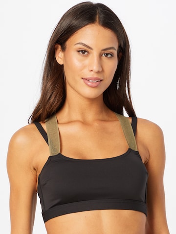 Calvin Klein Swimwear Bralette Bikini top in Black: front