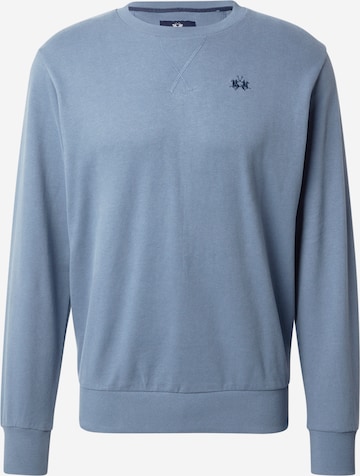 La Martina Μπλούζα φούτερ σε μπλε: μπροστά