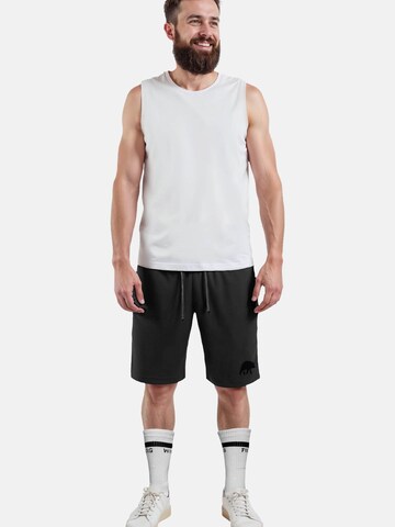FORSBERG Regular Pants 'Jogger Shorts' in Black: front