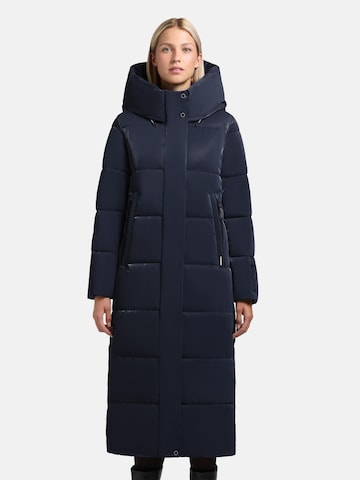 khujo Winter coat 'Soulani5 Shiny' in Blue: front