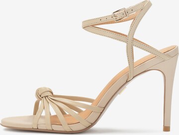 Kazar Sandalen met riem in Beige: voorkant