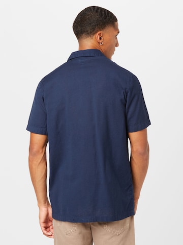 QS Comfort Fit Hemd in Blau
