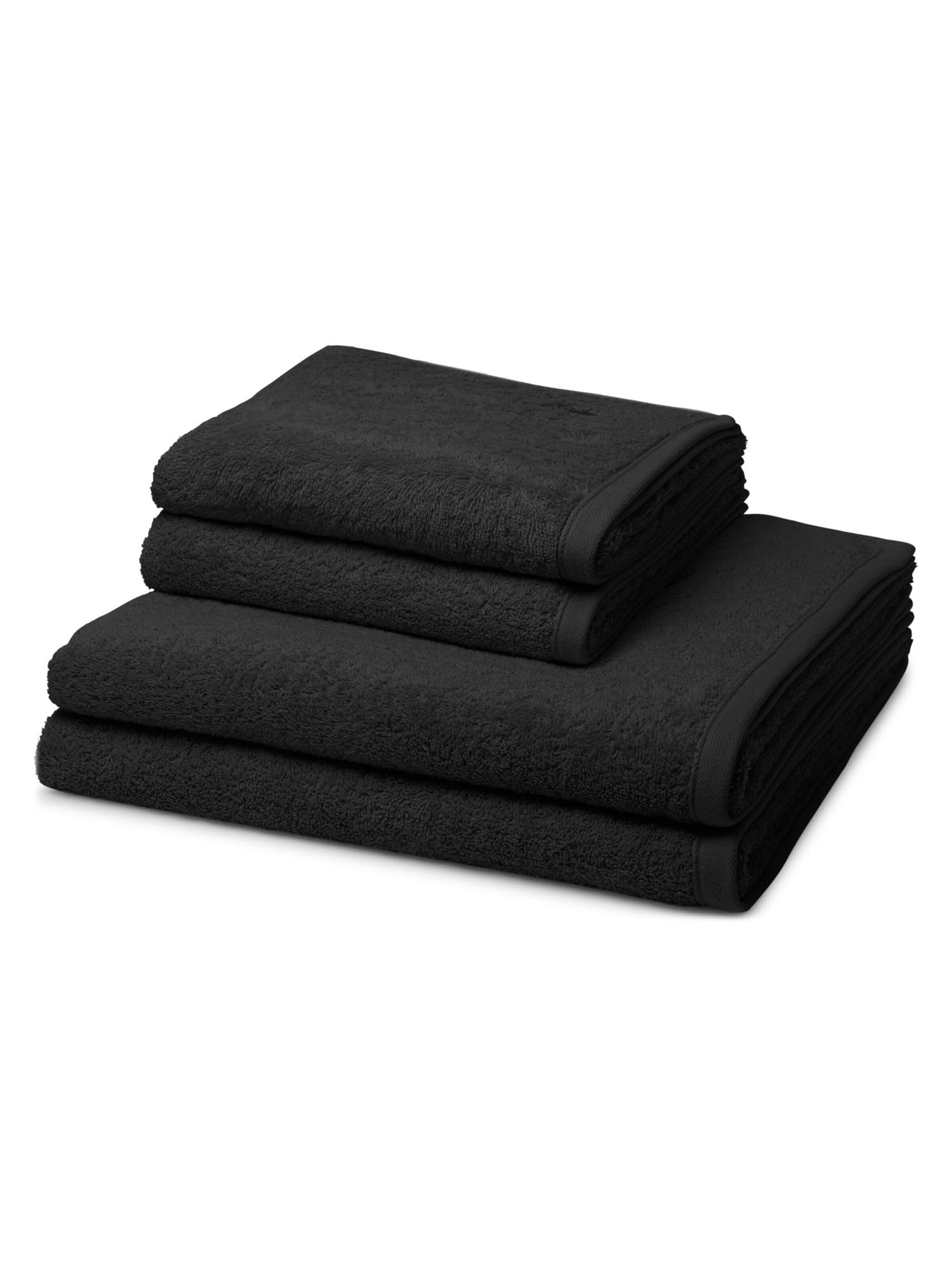 ROSS Towel 'Vita' in Black: front