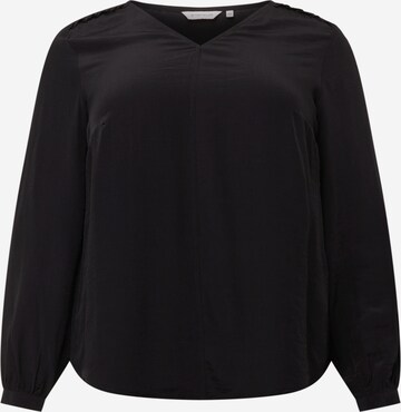 Tom Tailor Women + Blouse in Black: front