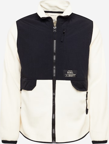 Redefined Rebel Fleece Jacket in Beige: front