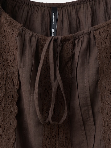 MANGO Blus 'EVA' i brun