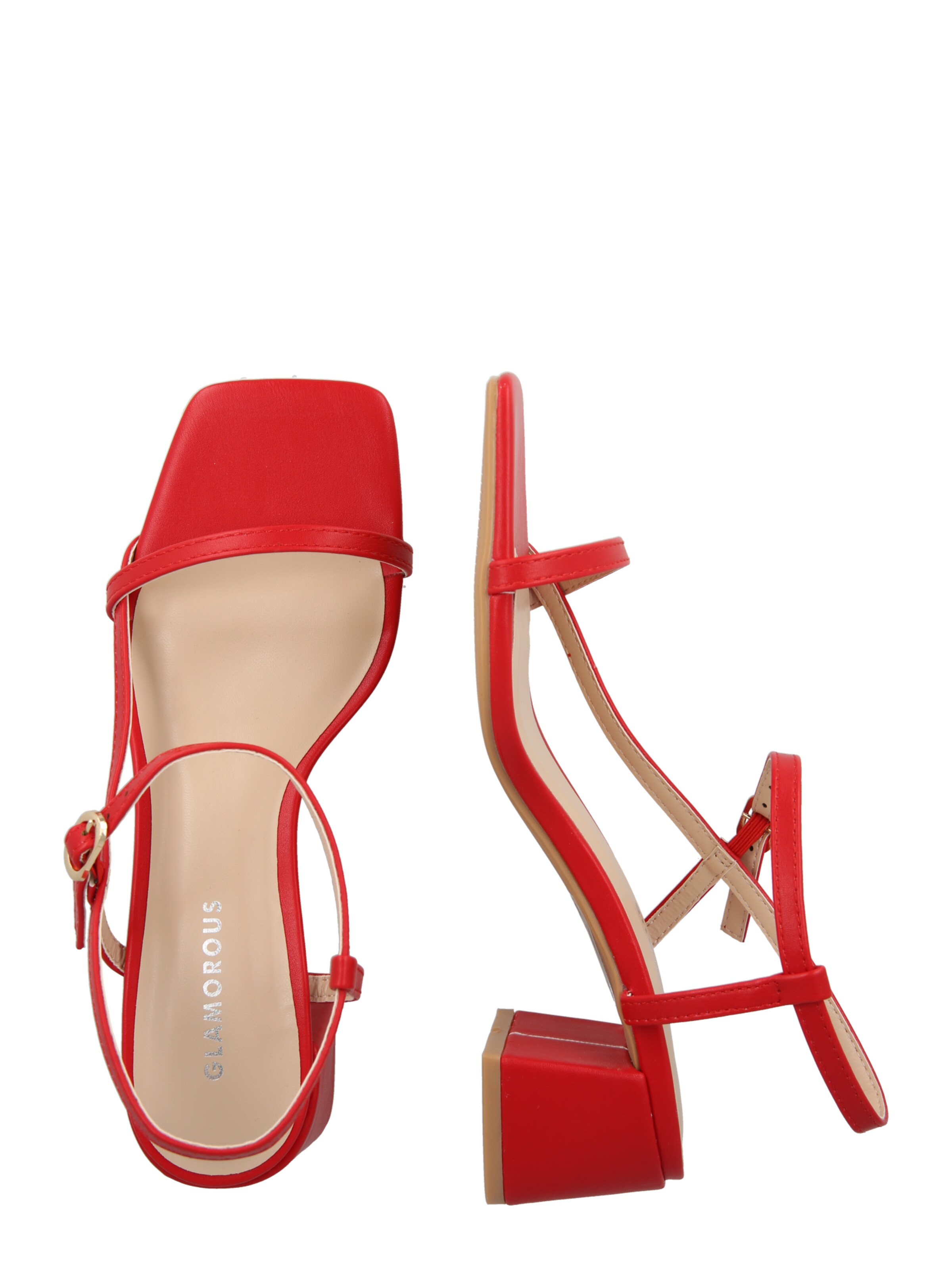 GLAMOROUS - Sandália em vermelho