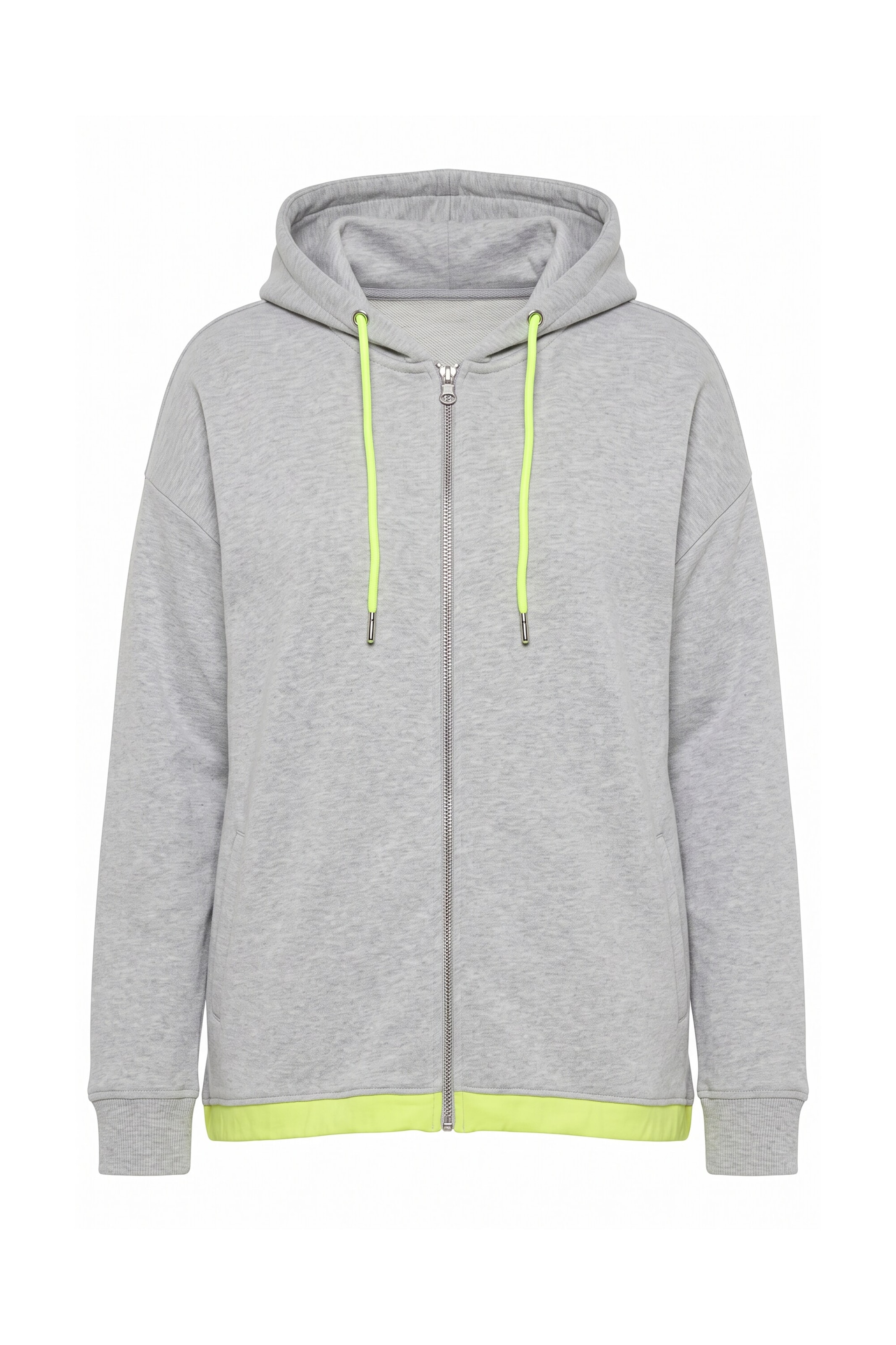 MIAMODA Sweatjacke in Grau: Vorderseite