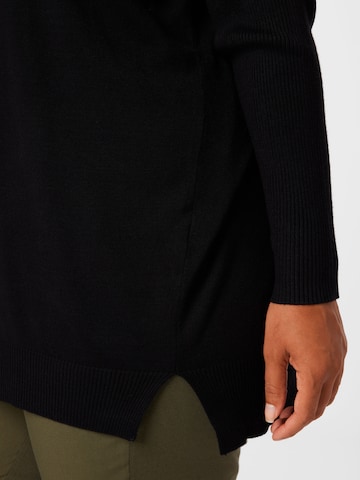 KAFFE CURVE Sweter 'Machi' w kolorze czarny