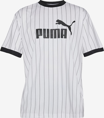 PUMA Performance Shirt 'Essentials' in White: front
