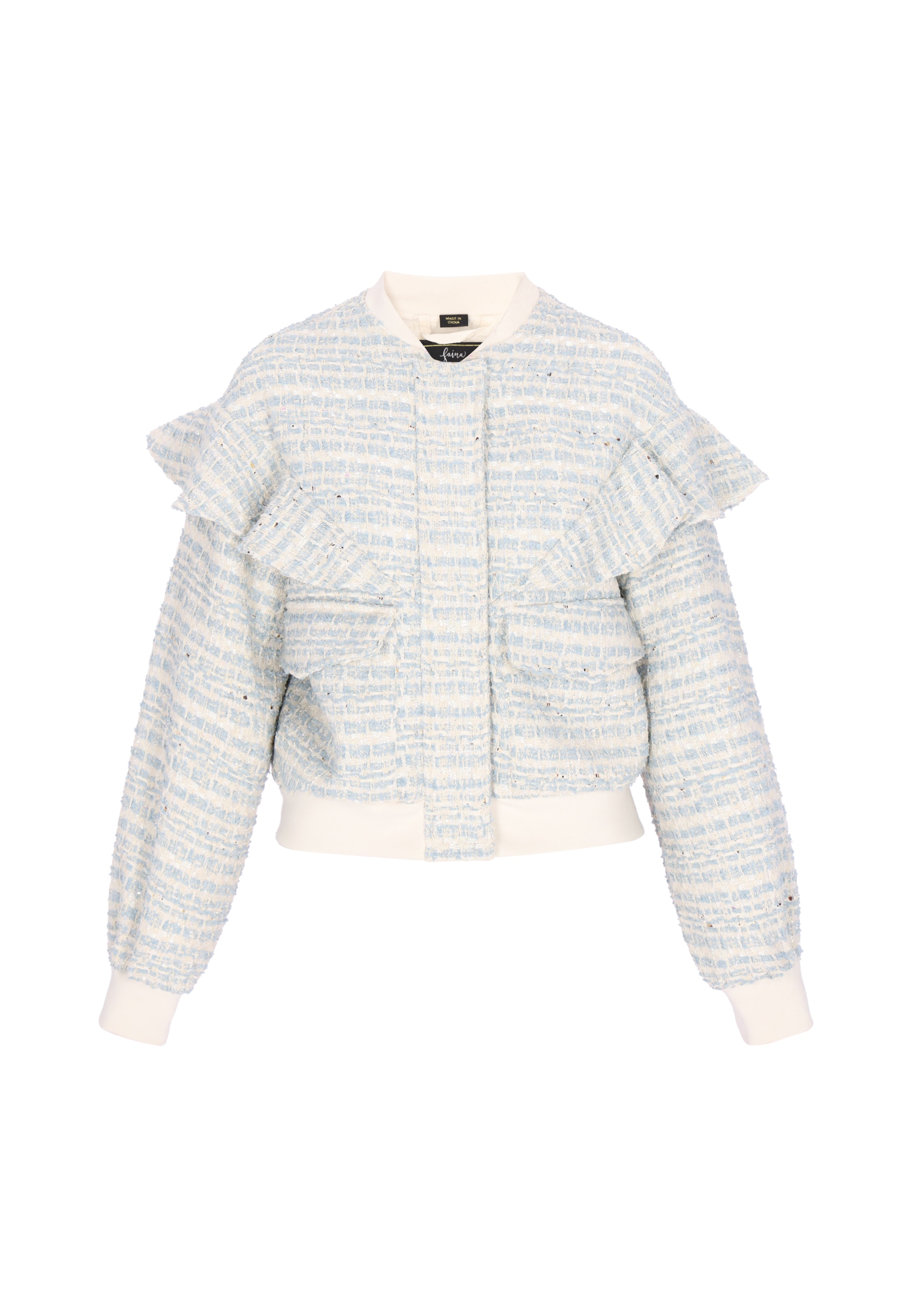 Veste mi-saison faina en bleu : devant