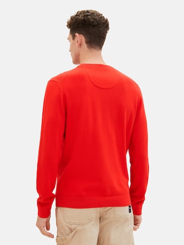 TOM TAILOR Sweater in Red