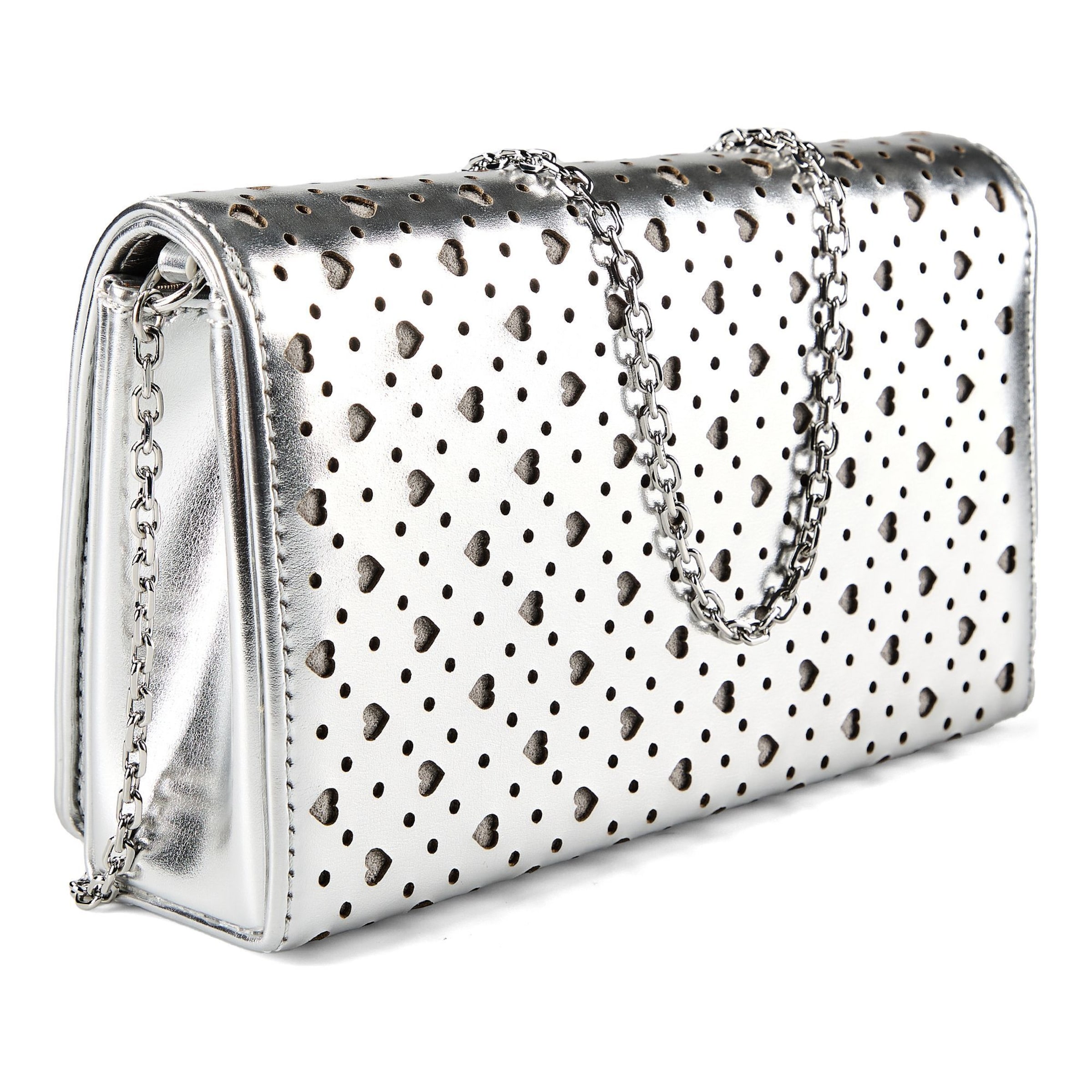 Sac à bandoulière 'Smart' Love Moschino en argent