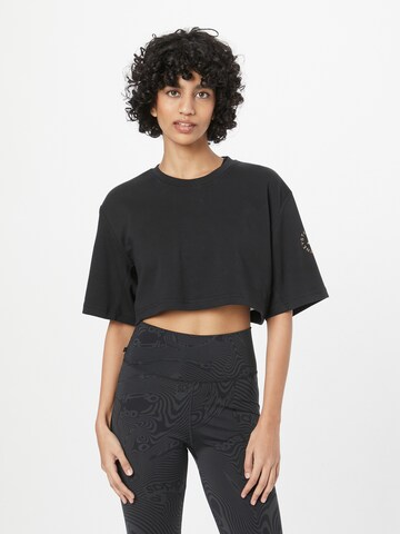 ADIDAS BY STELLA MCCARTNEY - Camisa funcionais 'Future Playground' em preto: frente