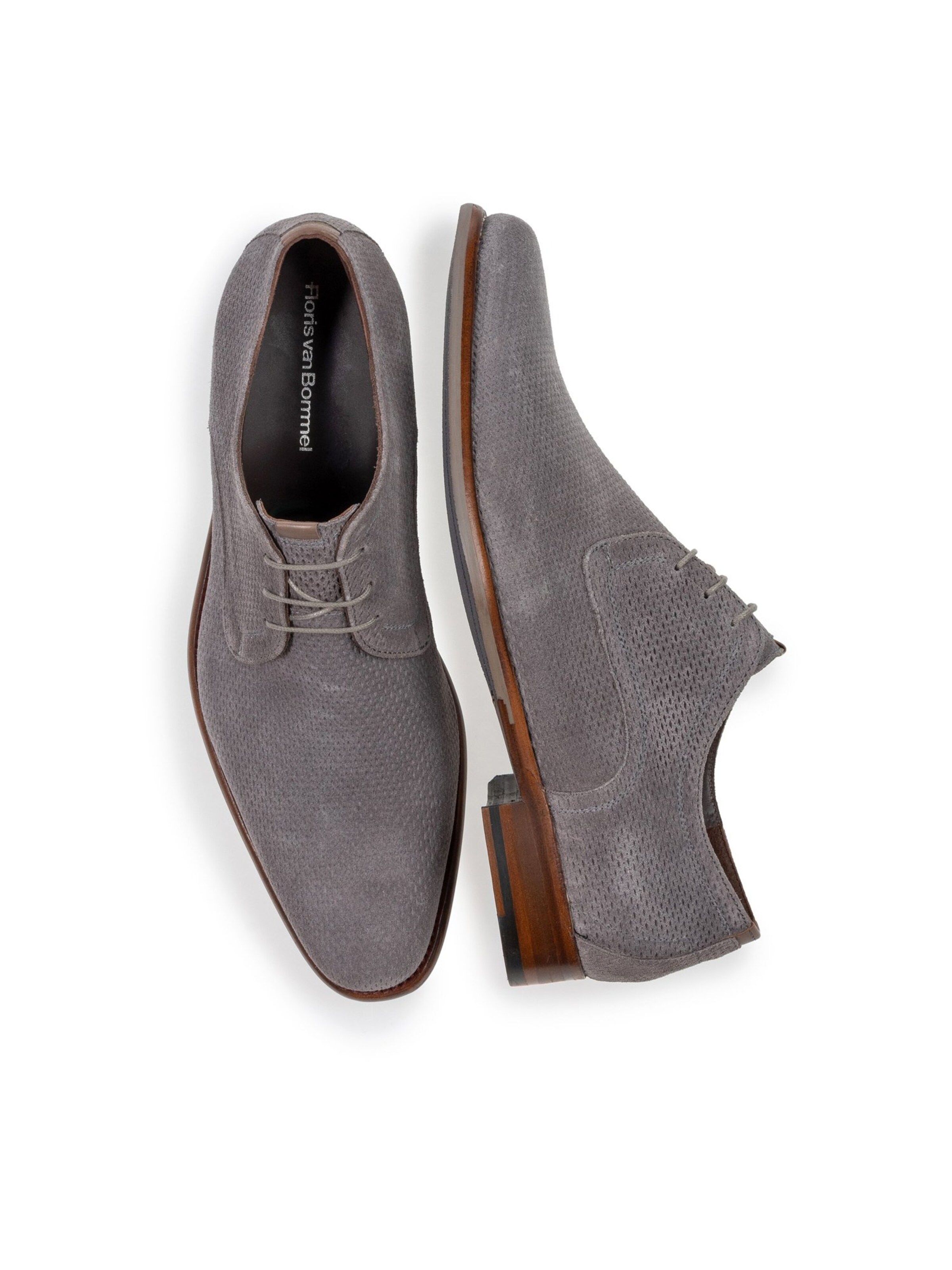 Floris van Bommel Schnürschuh 'DE DRAVER 03' in Grau