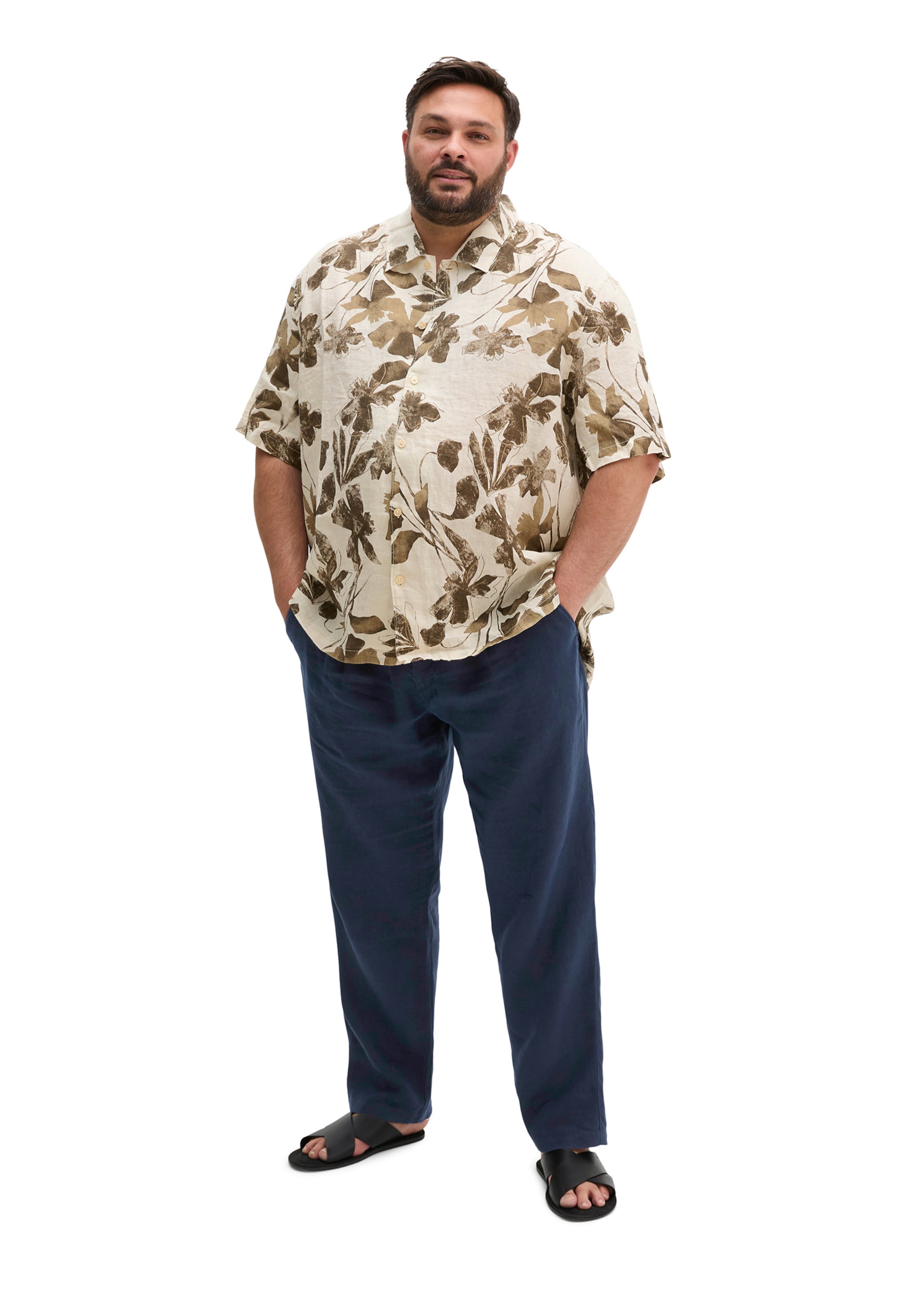 Marc O'Polo Regular Fit Hemd in Beige