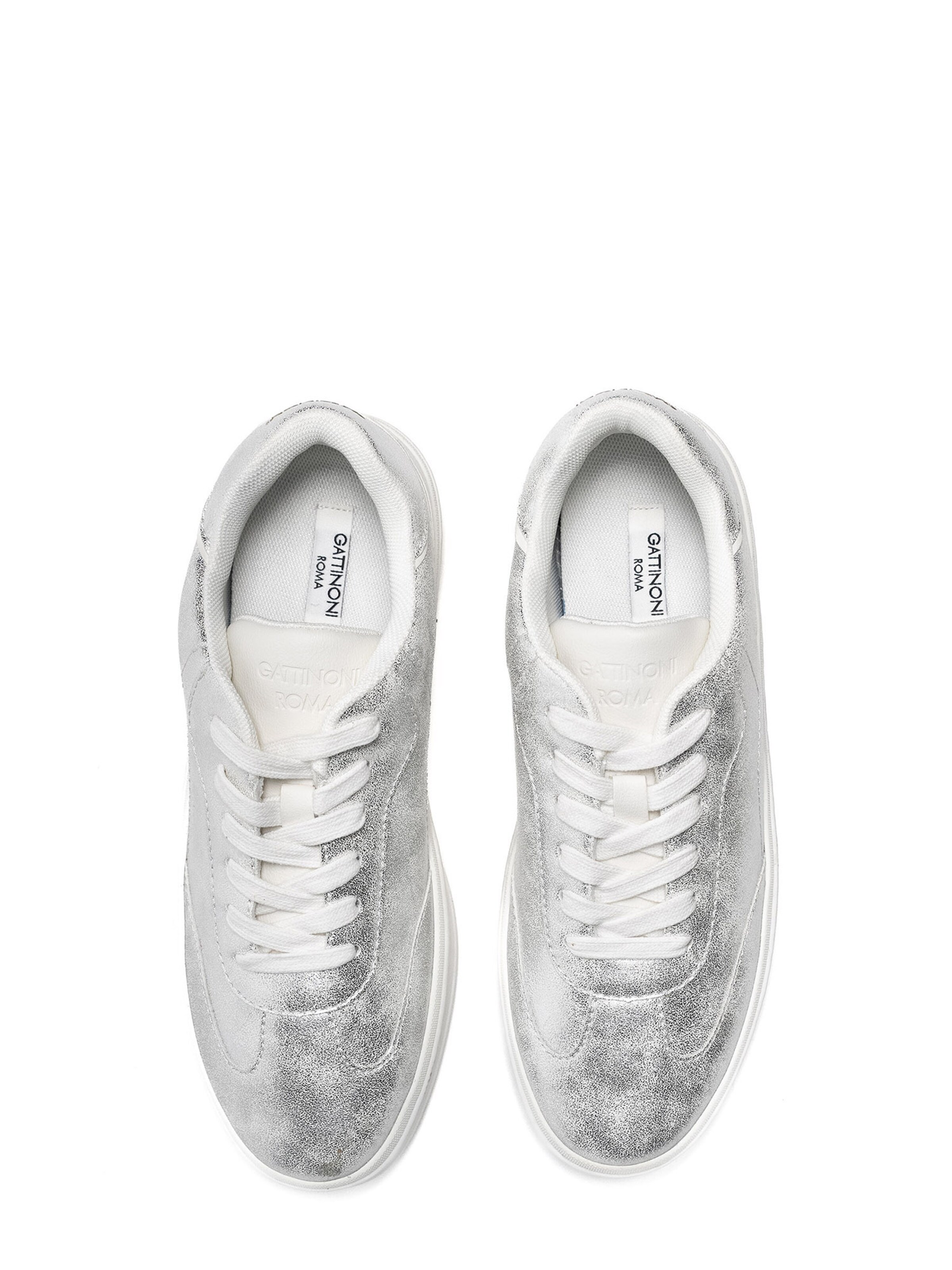 Gattinoni Platform trainers in Silver