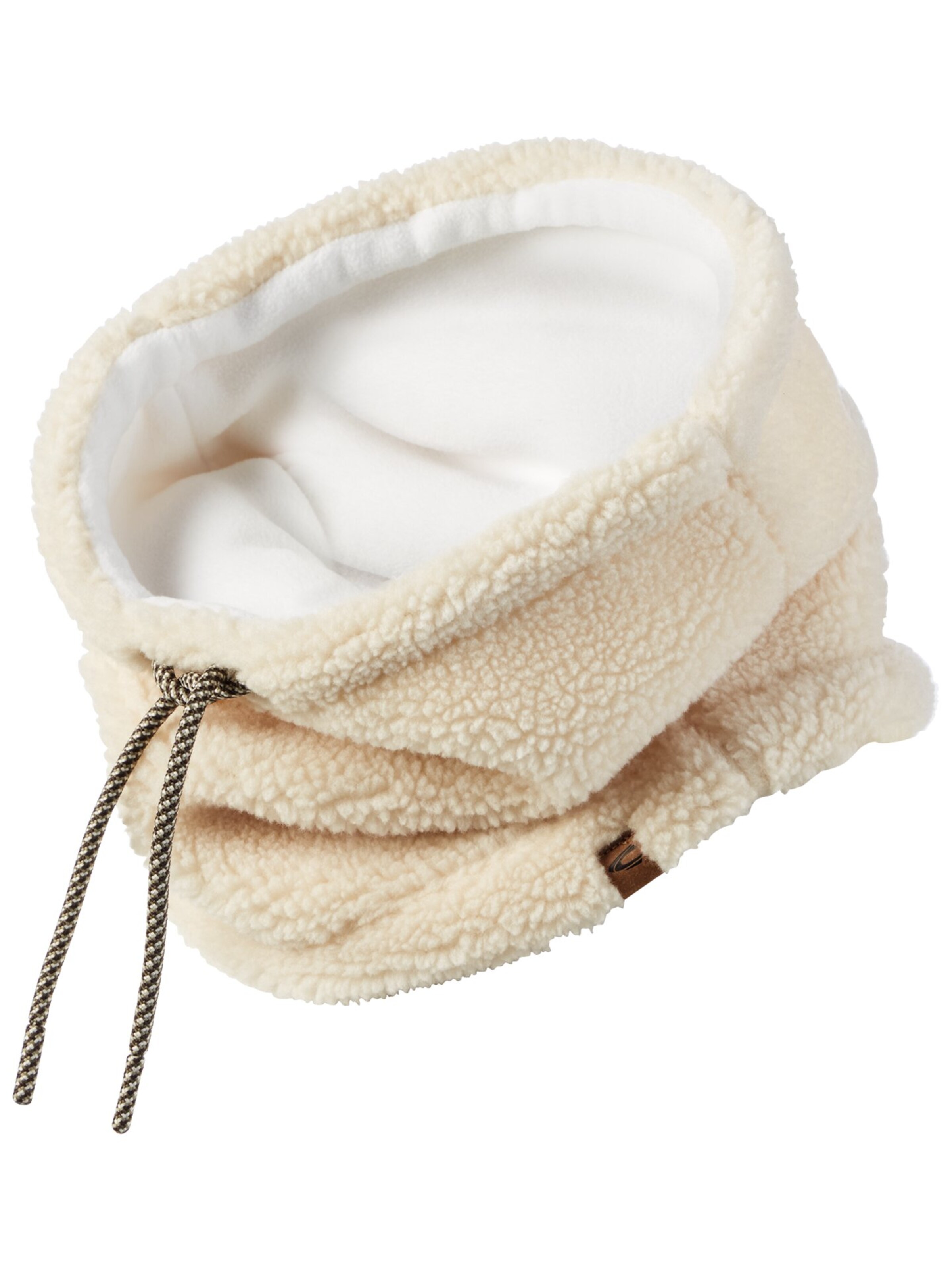 CAMEL ACTIVE Tunnelschal aus weichem Polyester in Beige: Vorderseite