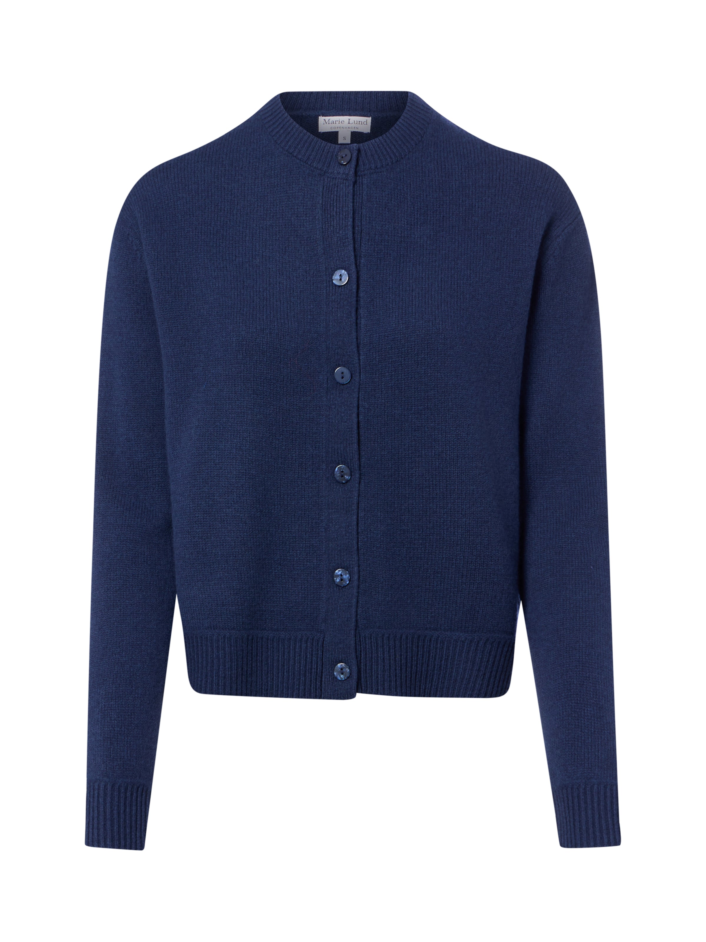 Marie Lund Knit Cardigan in Blue: front