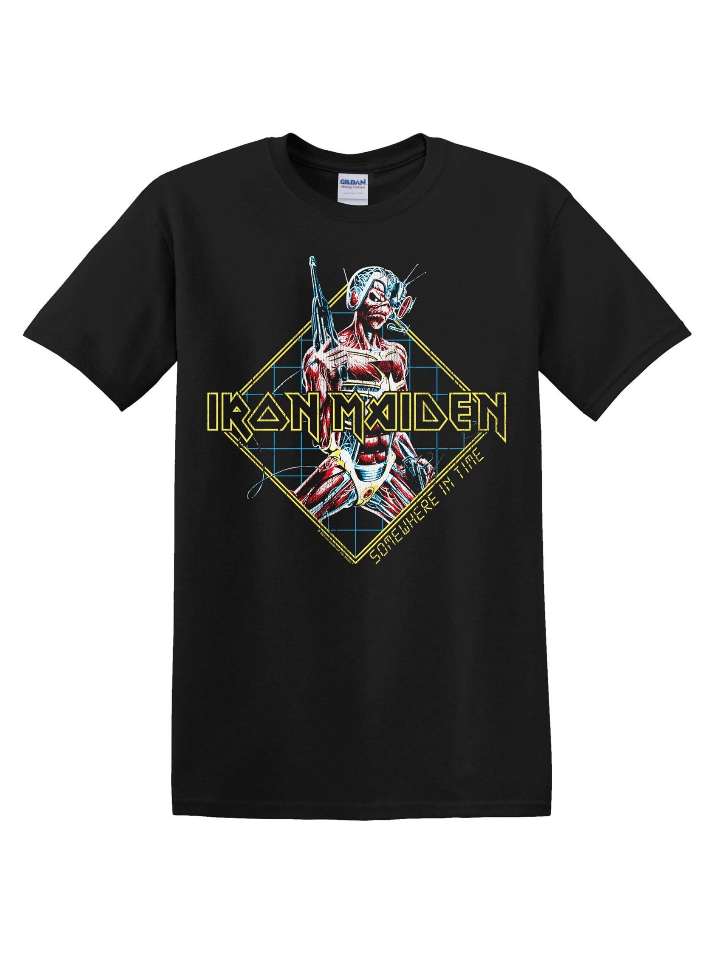 Maglietta 'Iron Maiden Somewhere In Time T-Shirt' di Iron Maiden in nero: frontale