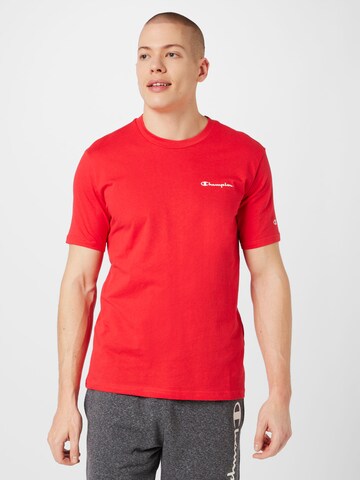 raudona Champion Authentic Athletic Apparel Marškinėliai: priekis