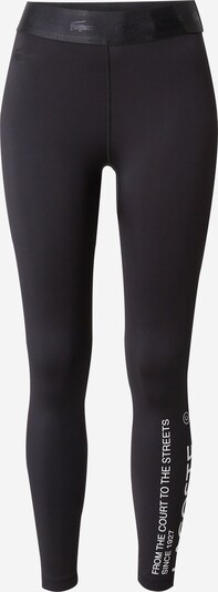 Pantaloni sport Lacoste Sport pe negru / alb, Vizualizare produs