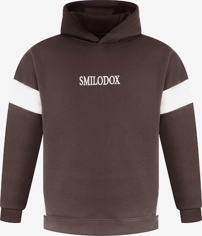 Smilodox Sweatvest 'Jayden' in de kleur Bruin / Wit, Productweergave