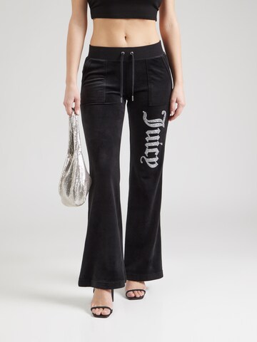 Juicy Couture Flared Broek 'LAYLA' in Zwart: voorkant