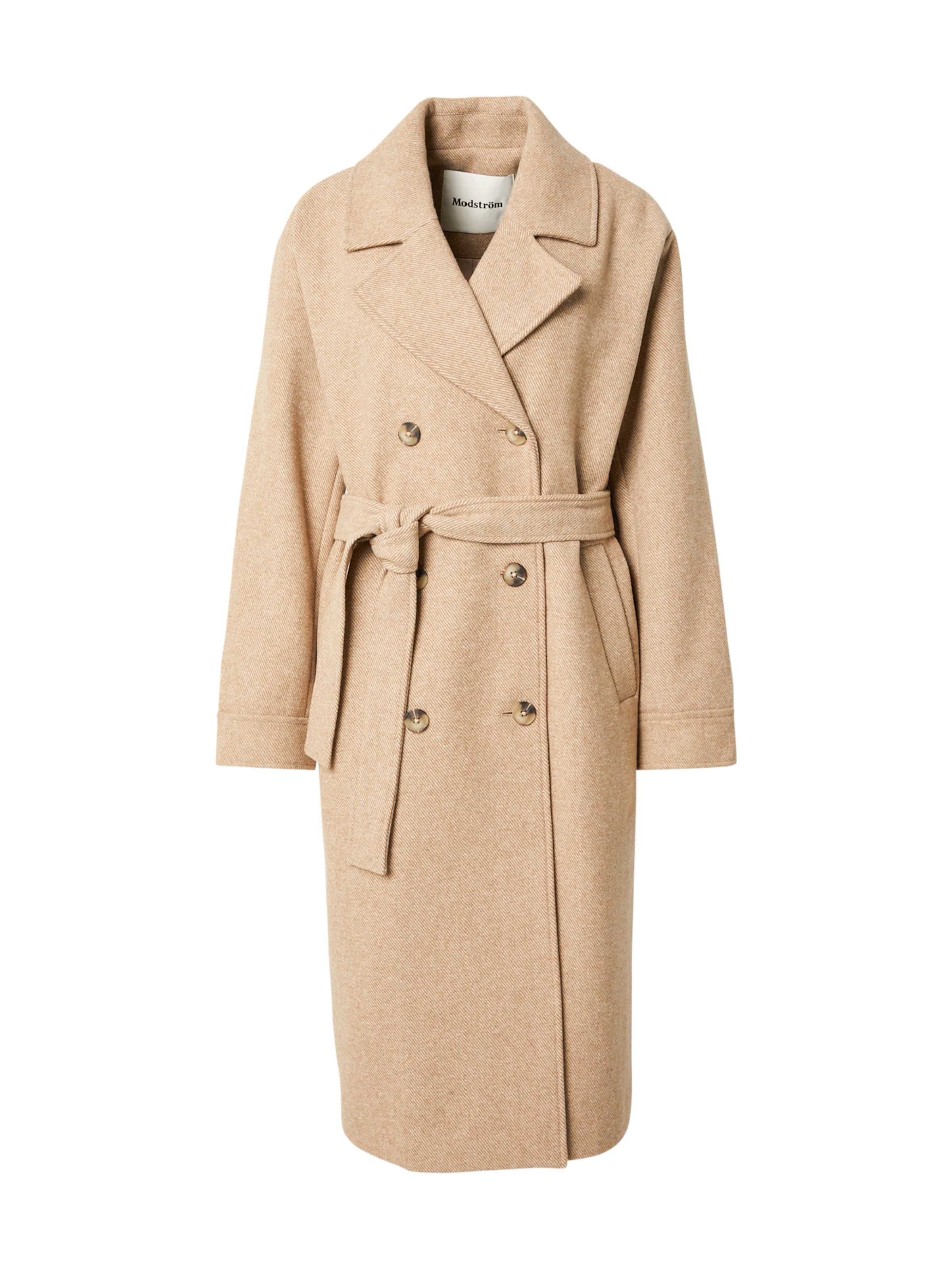 modström Ανοιξιάτικο και φθινοπωρινό παλτό 'Jakari' σε μπεζ: μπροστά